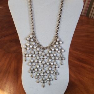 Stella & Dot Dahlia Pearl Bib Necklace - Retired